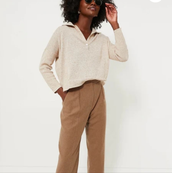Tuckernuck Tan Clayton Long Sleeve Knit Polo XS/S - Picture 13 of 13